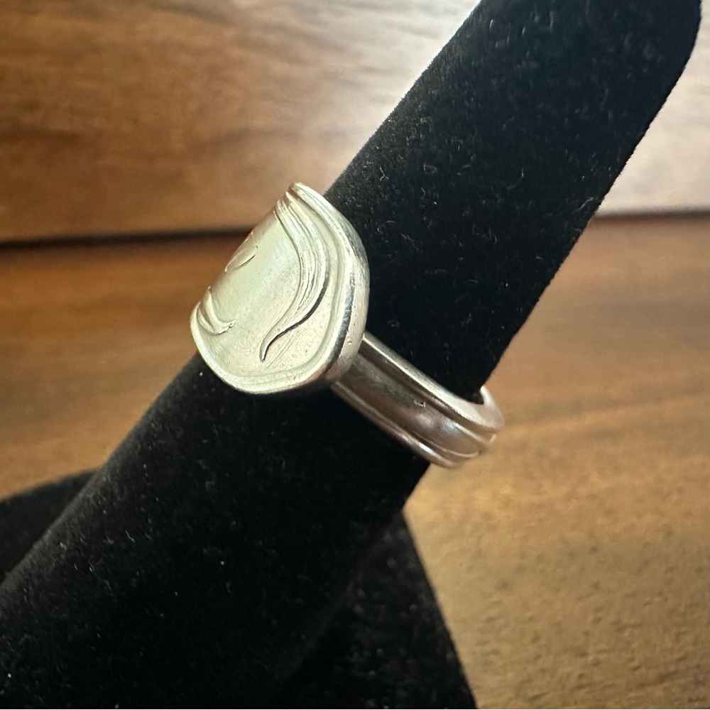 Silver 900 Spoon Ring - Picture 4 of 14
